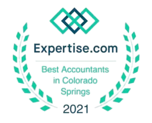 Expertise.com award for Best Accountants in Colorado Springs, 2021.