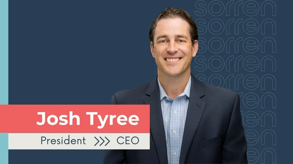 A photo of Josh Tyree appointed as CEO of Sorren.