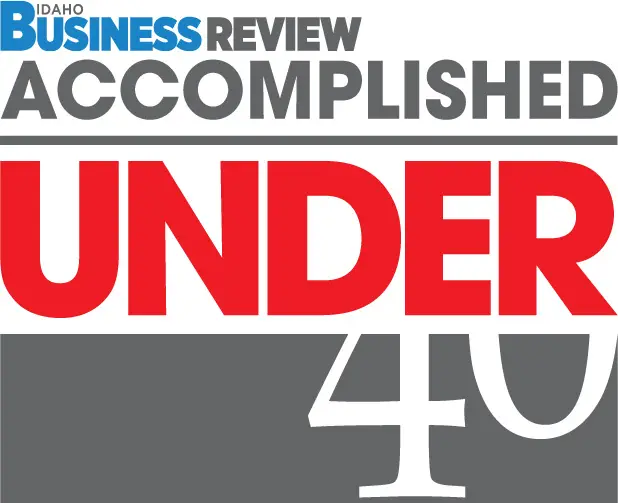 Logo of Idaho Business Review Accomplished Under 40.
