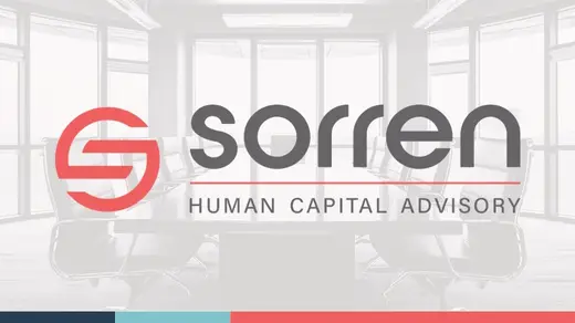 Logo of Sorren with a subtext 'Human Capital Advisory'.